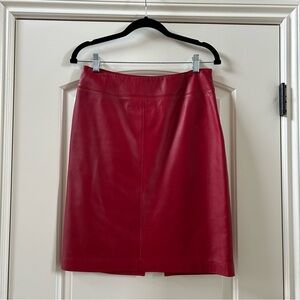 Ralph Lauren leather pencil skirt
